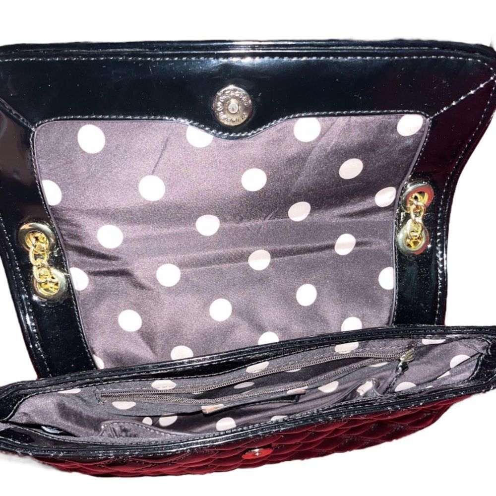 Anne Klein Ak Anne Klein Black Purse With Gold Chain - Women | Color: Black - Picture 6 of 12